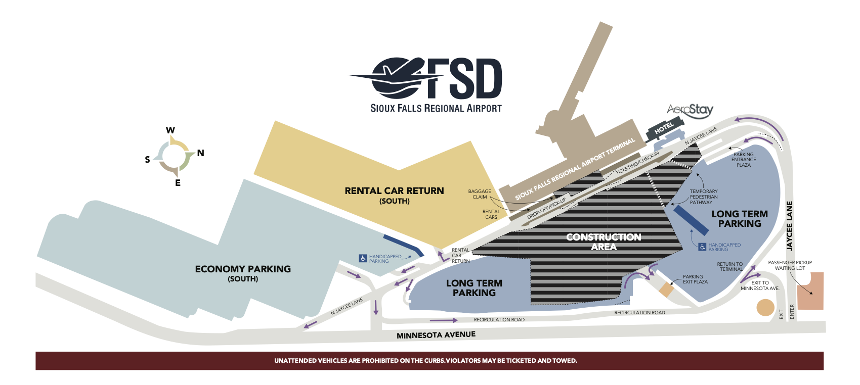 Parking Rates/Map Sioux Falls Regional Airport